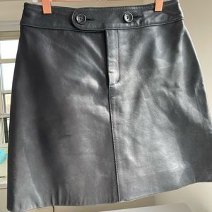 Banana Republic Genuine Leather Mini Skirt